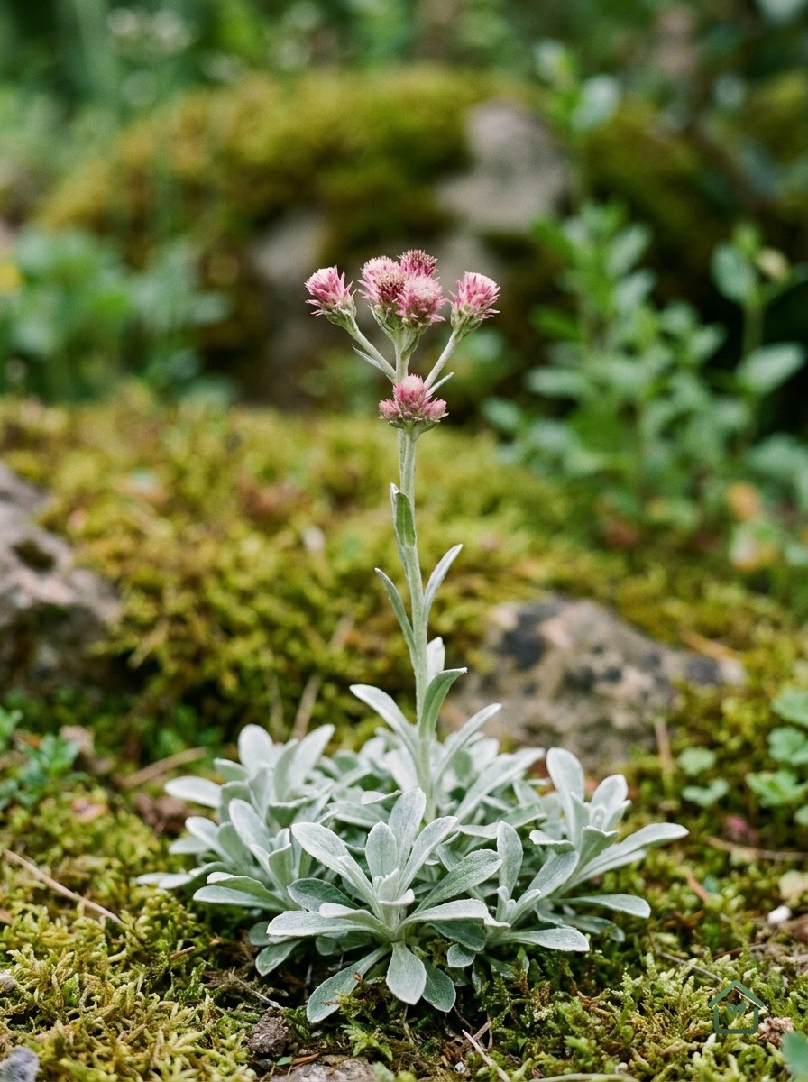 Roze katoenplant