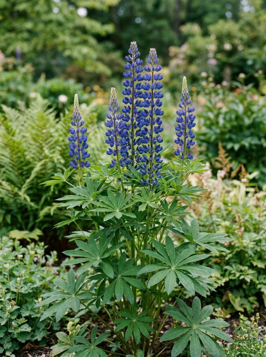 Blauwe lupine
