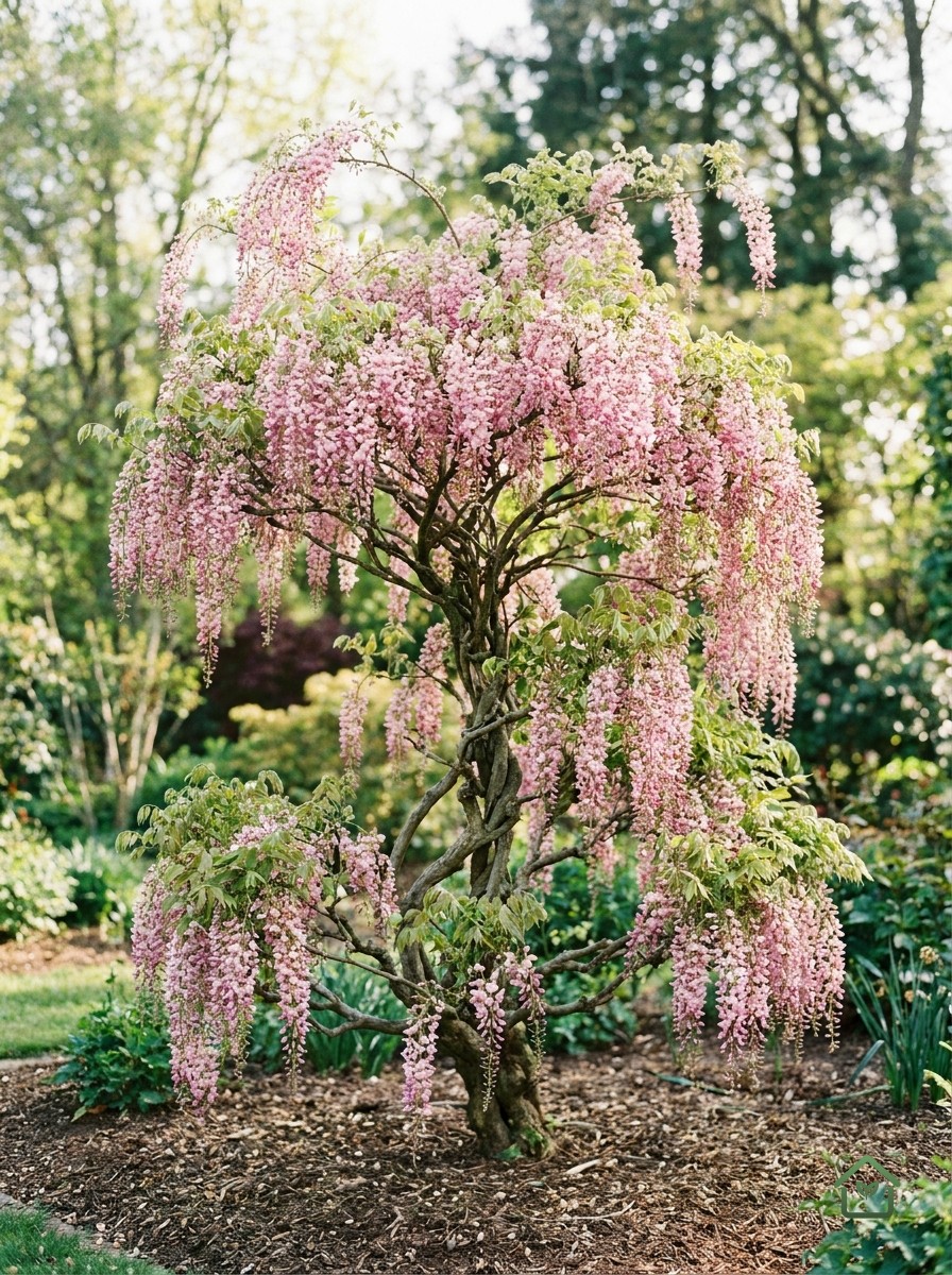 Roze blauweregen